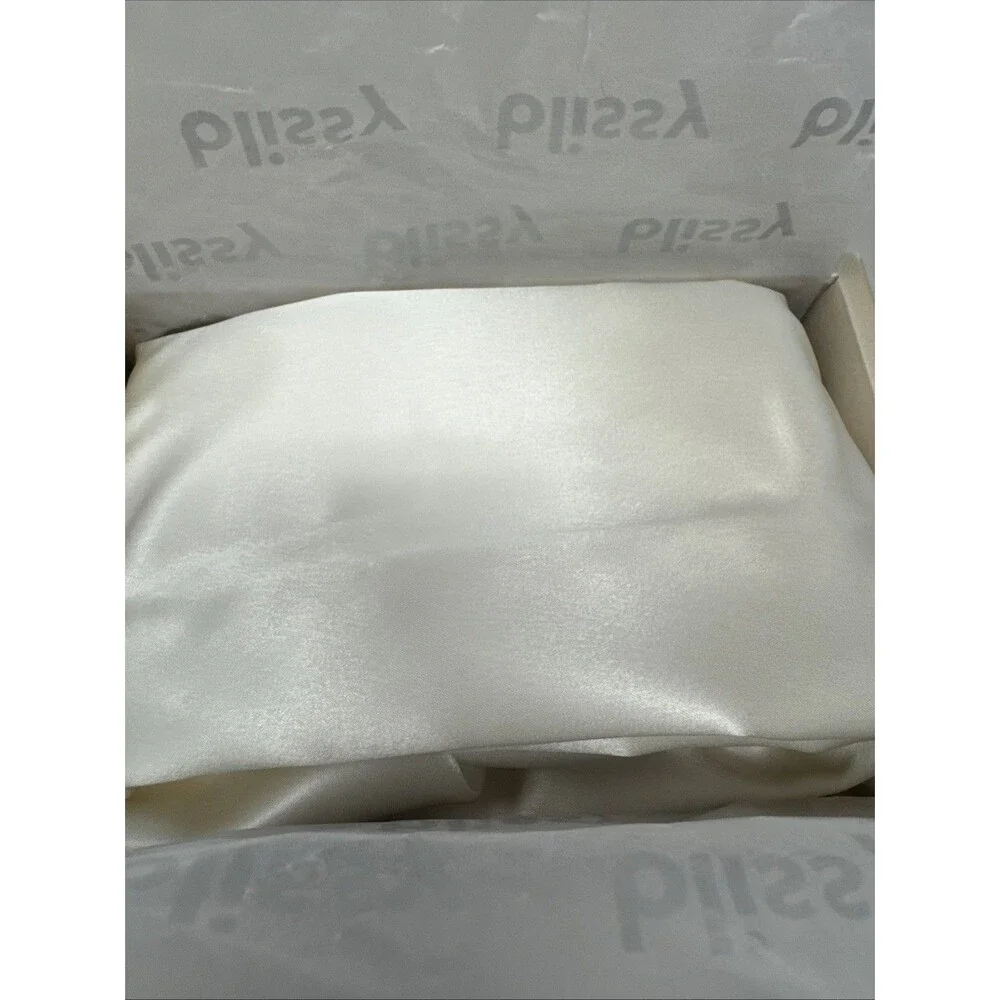 Blissy 100% Mulberry Silk Dream Pillowcase QUEEN Champagne NEW